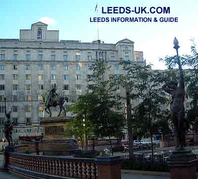 Leeds City Square and Queens hotel