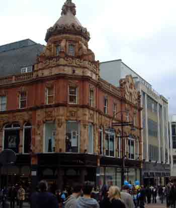 Debenhams store in Briggate Leeds