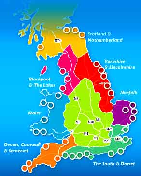 Haven Holiday parks map
