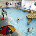 Indoor Fun Pool with Flume & Spa Bath
