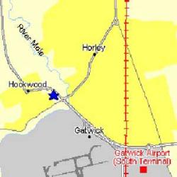 Map Gatwick Holiday Inn Hotel