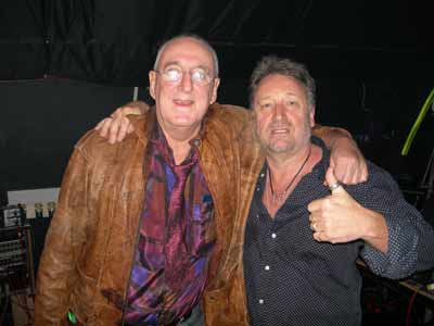 John McGuinn of leeds-uk.com with Peter Hook of New Order