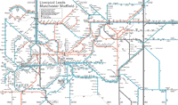 Leeds Liverpool Manchester Sheffield Rail Map