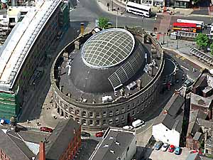 Aerial photograph Leeds Corn Exchange