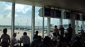 Manchester airport Seating and viewing area Terminal 1 Mezzine level