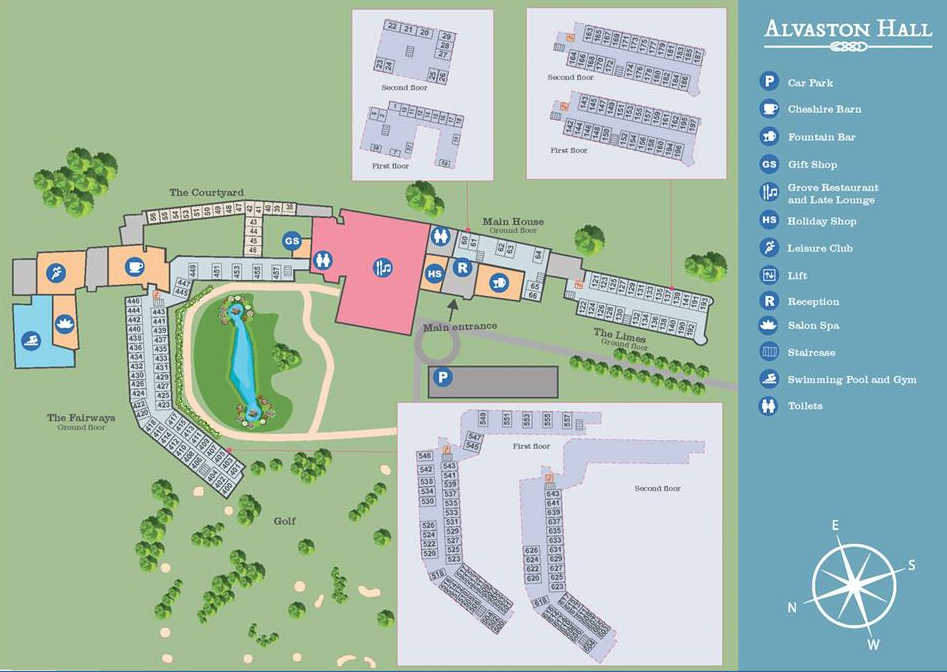 Alvaston Hall Hotel Plan