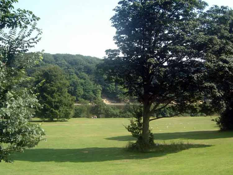 The larger Waterloo lake